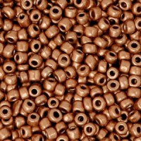 Seed beads 8/0 (3mm) Orange brown